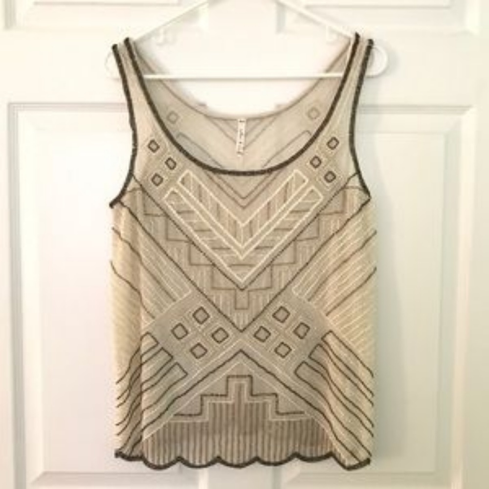 Willow & Clay Beaded Pattern Tank Top - Picture 2 of 3